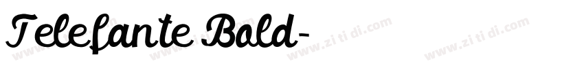 Telefante Bold字体转换